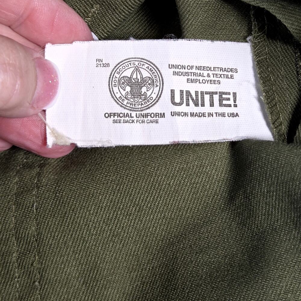 Boy Scouts of America Pants Mens 30x30 Green Good Vintage Uniform Cargo BSA - Picture 8 of 9